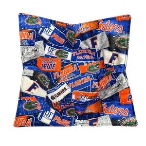 Hand Crafted Florida Gators Bowl Cozy Reversible Microwavable NCAA Team Fan Gift